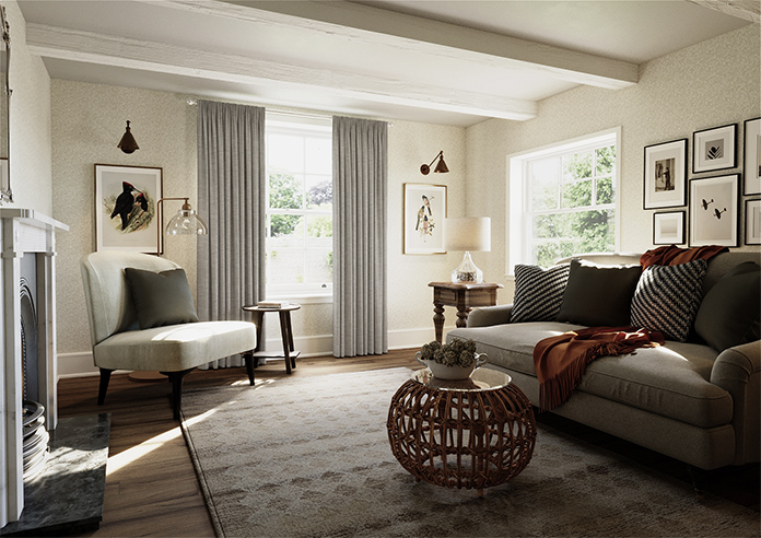 Kilkenny, Wool Grey - Made to Measure Curtains - Image 7